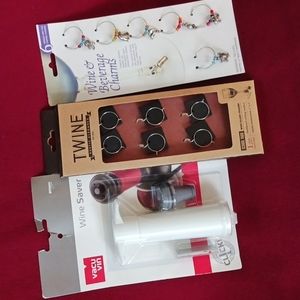 Wine vacuum and charms